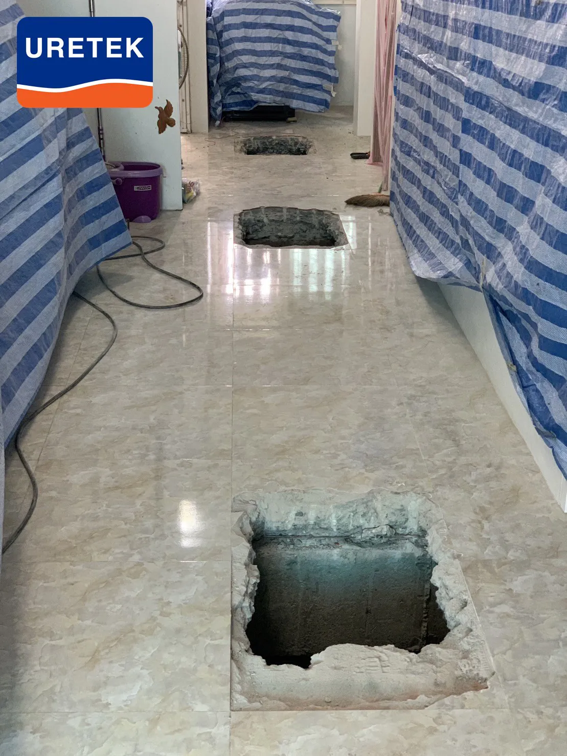 Severely Settled Home, Phetkasem — Full Micropile Underpinning — 16