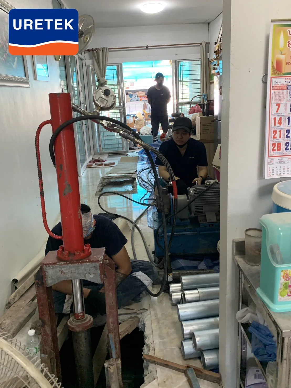 Severely Settled Home, Phetkasem — Full Micropile Underpinning — 22