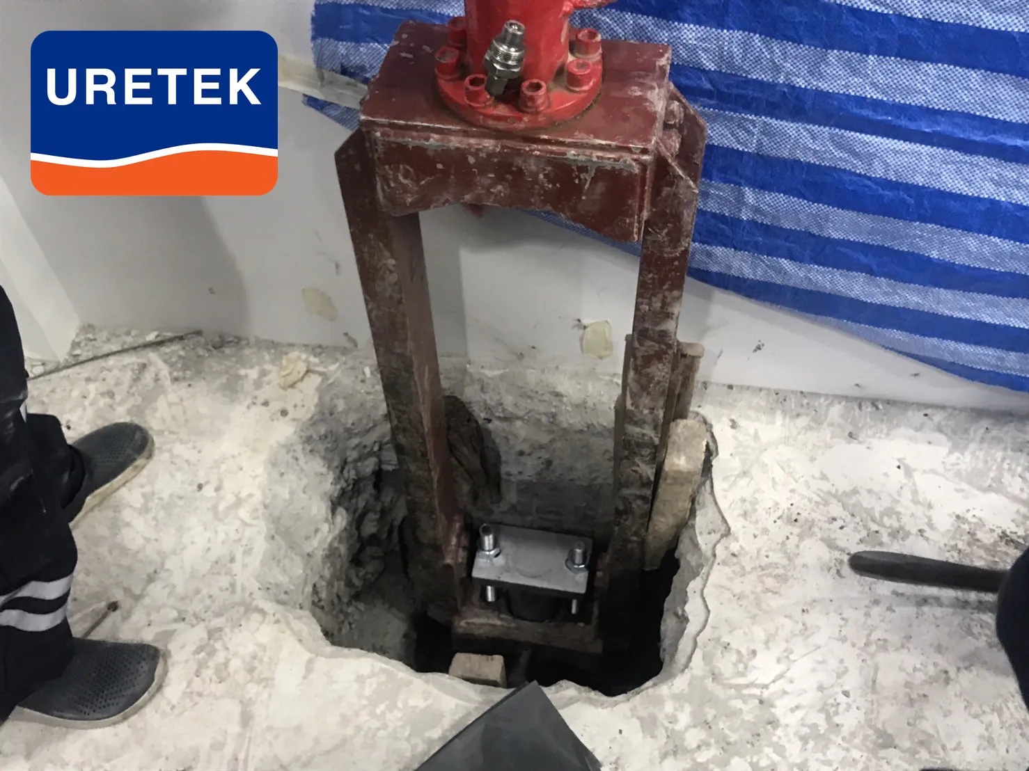 Micropile Underpinning at Si Saman — How the Pile Head Ties into the Footing — 3