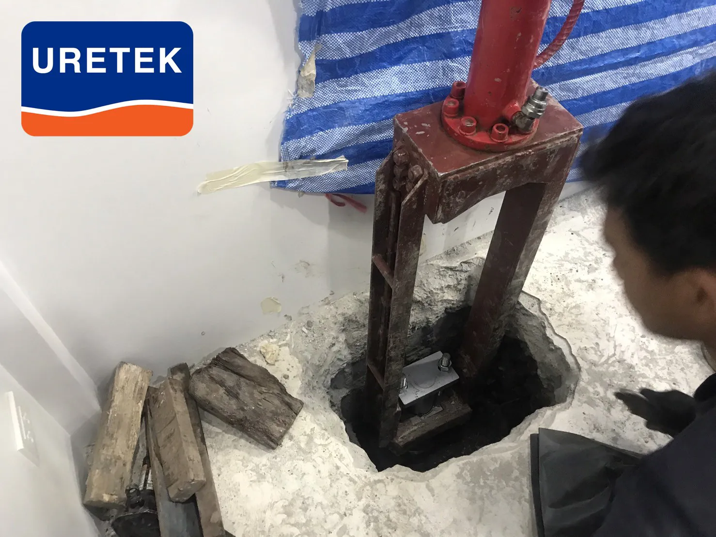 Micropile Underpinning at Si Saman — How the Pile Head Ties into the Footing — 4