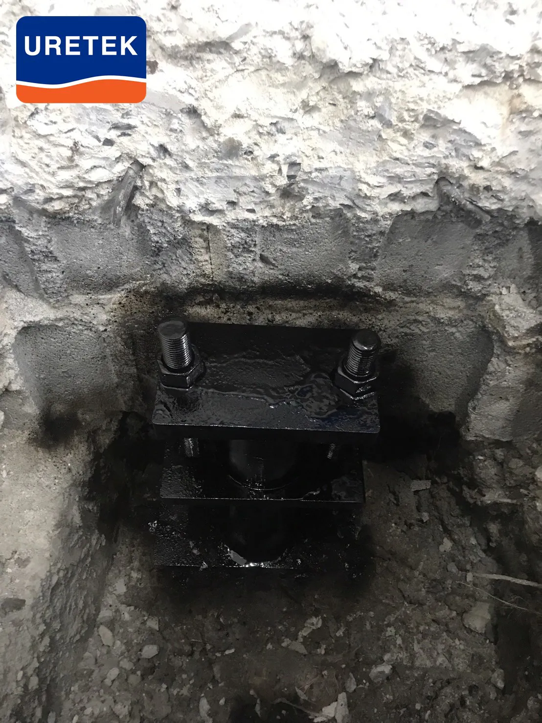 Micropile Underpinning at Si Saman — How the Pile Head Ties into the Footing — 6