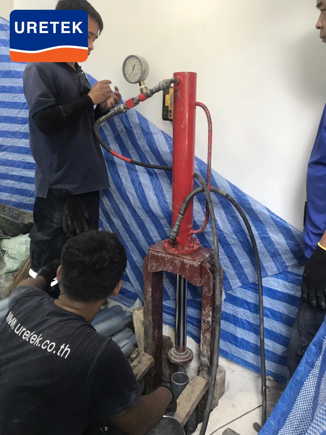 Micropile Underpinning at Si Saman — How the Pile Head Ties into the Footing — 7