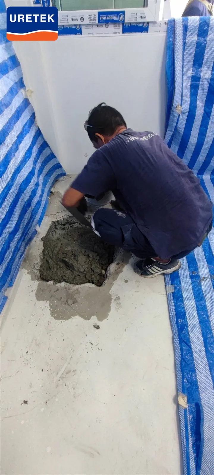 Micropile Underpinning at Si Saman — How the Pile Head Ties into the Footing — 10