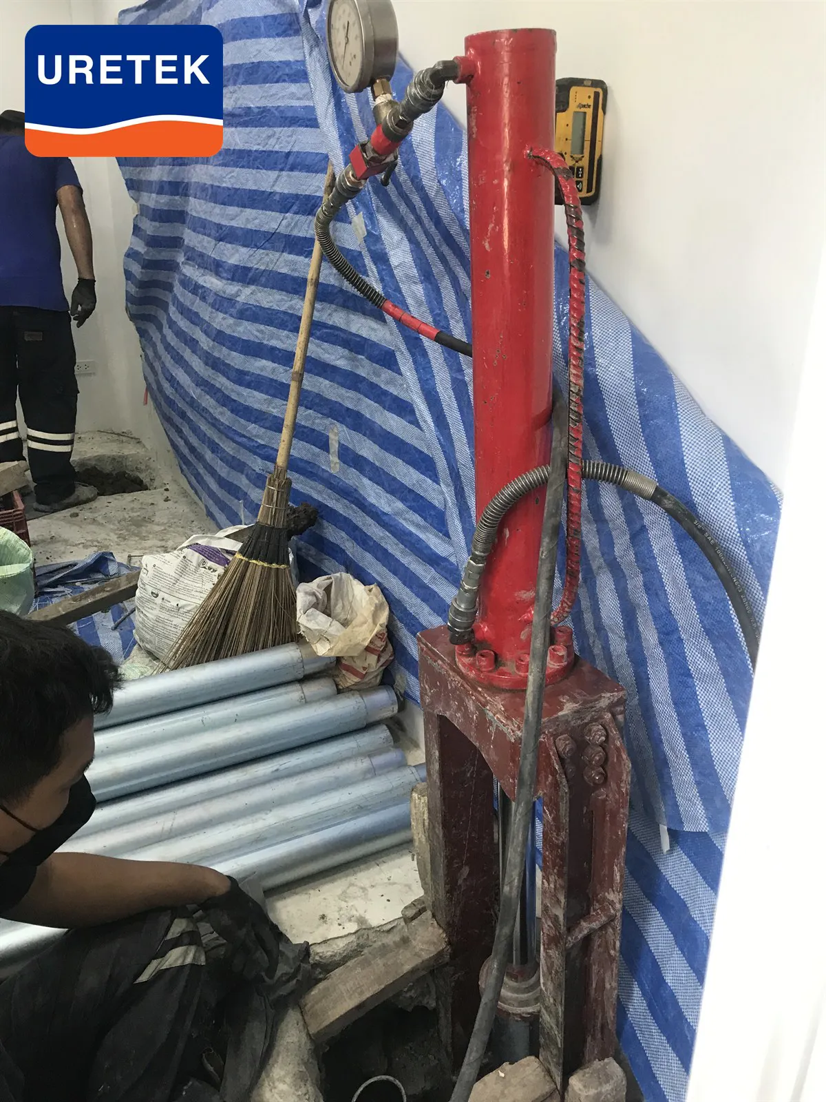 Micropile Underpinning at Si Saman — How the Pile Head Ties into the Footing — 19