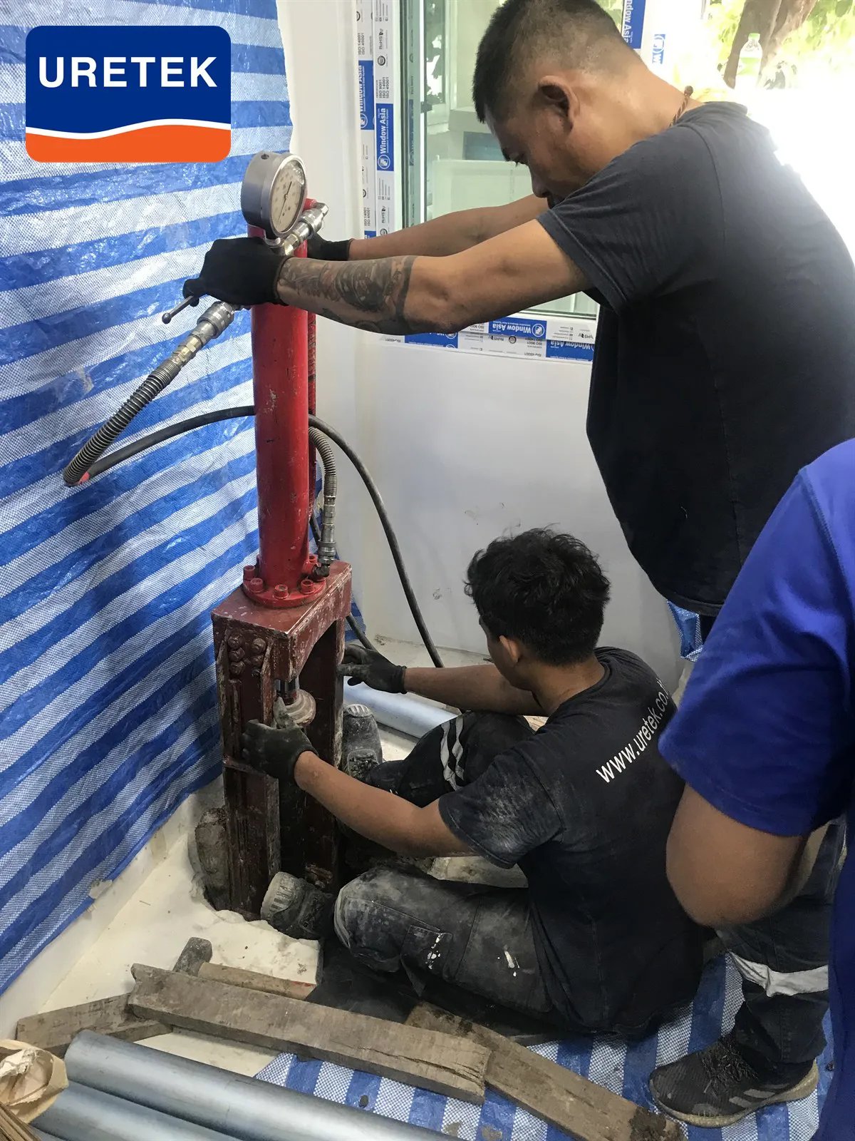 Micropile Underpinning at Si Saman — How the Pile Head Ties into the Footing — 22