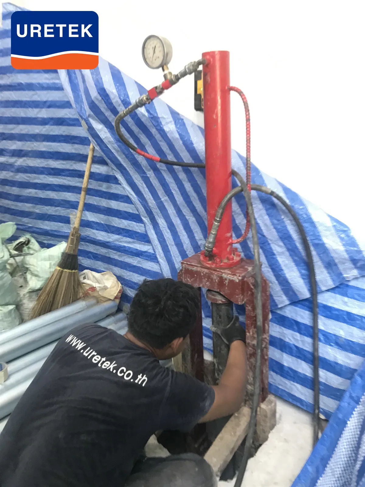 Micropile Underpinning at Si Saman — How the Pile Head Ties into the Footing — 26