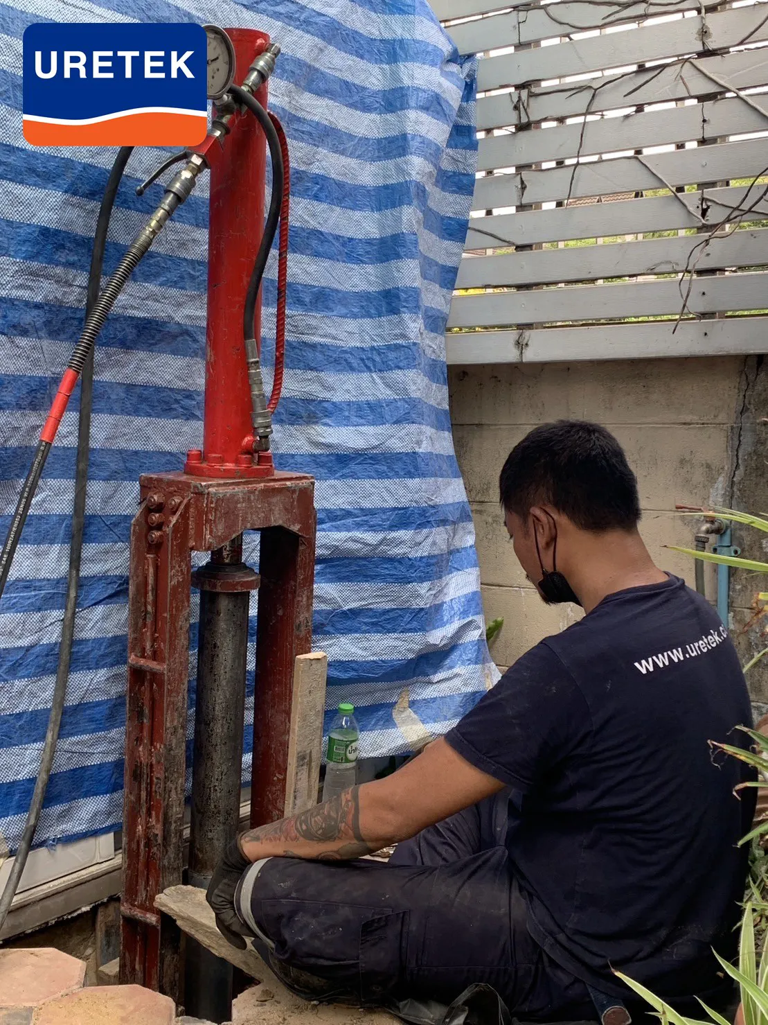 Micropile Underpinning in a Garden Courtyard, Sukhaphiban 5 — Sparing the Plants and Paving — 16