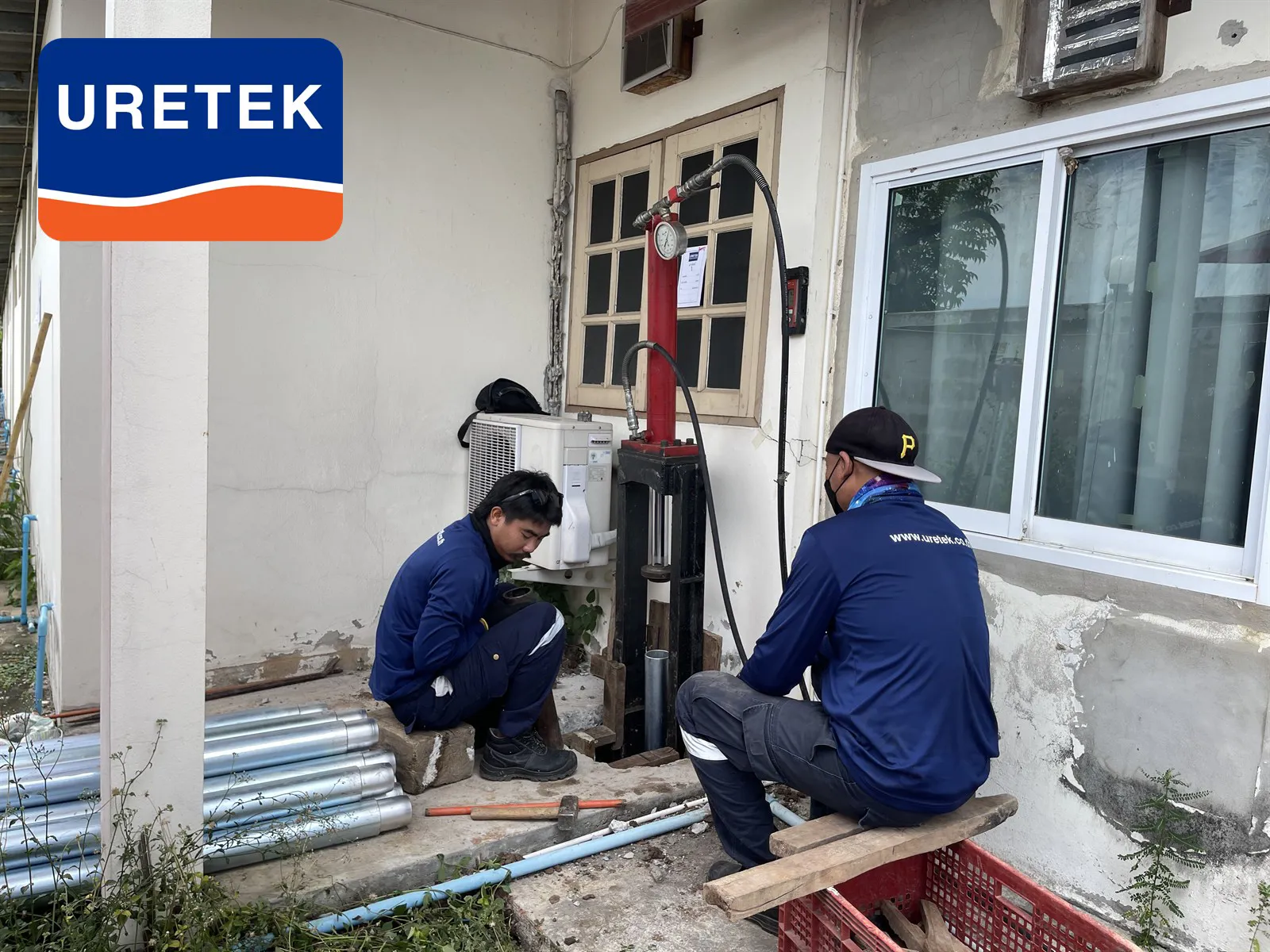 Resort Building Underpinning, Pearl's Land Resort Suphanburi, with Micropiles — 12