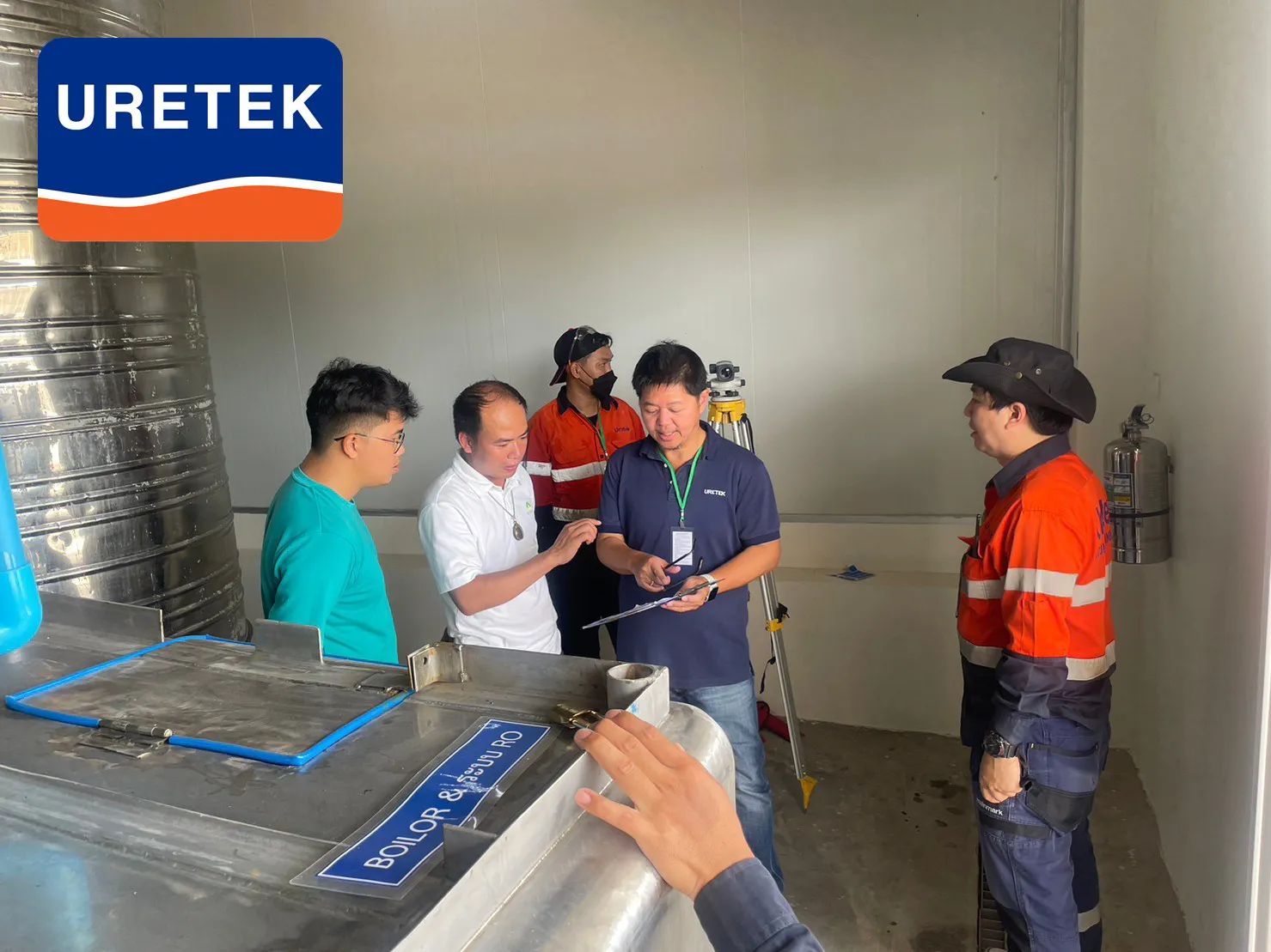Floor Lifting Beneath Stainless Water Tanks, Betagro Khon Kaen — No Tanks Moved — 5