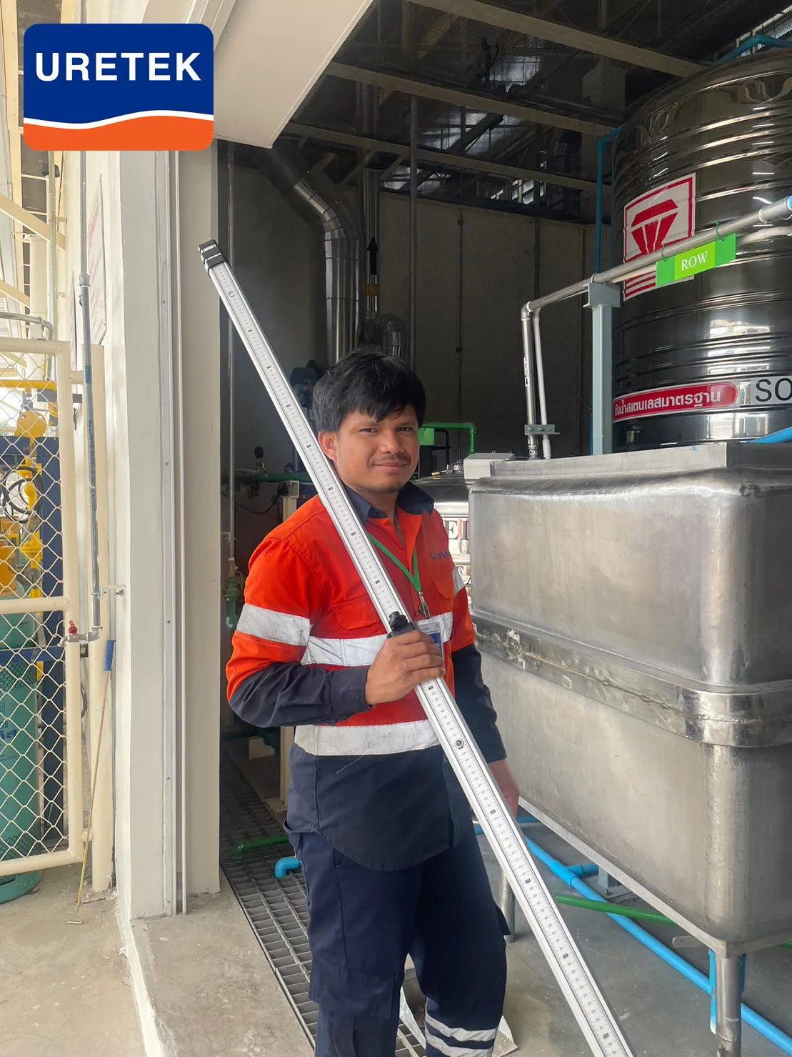 Floor Lifting Beneath Stainless Water Tanks, Betagro Khon Kaen — No Tanks Moved — 8