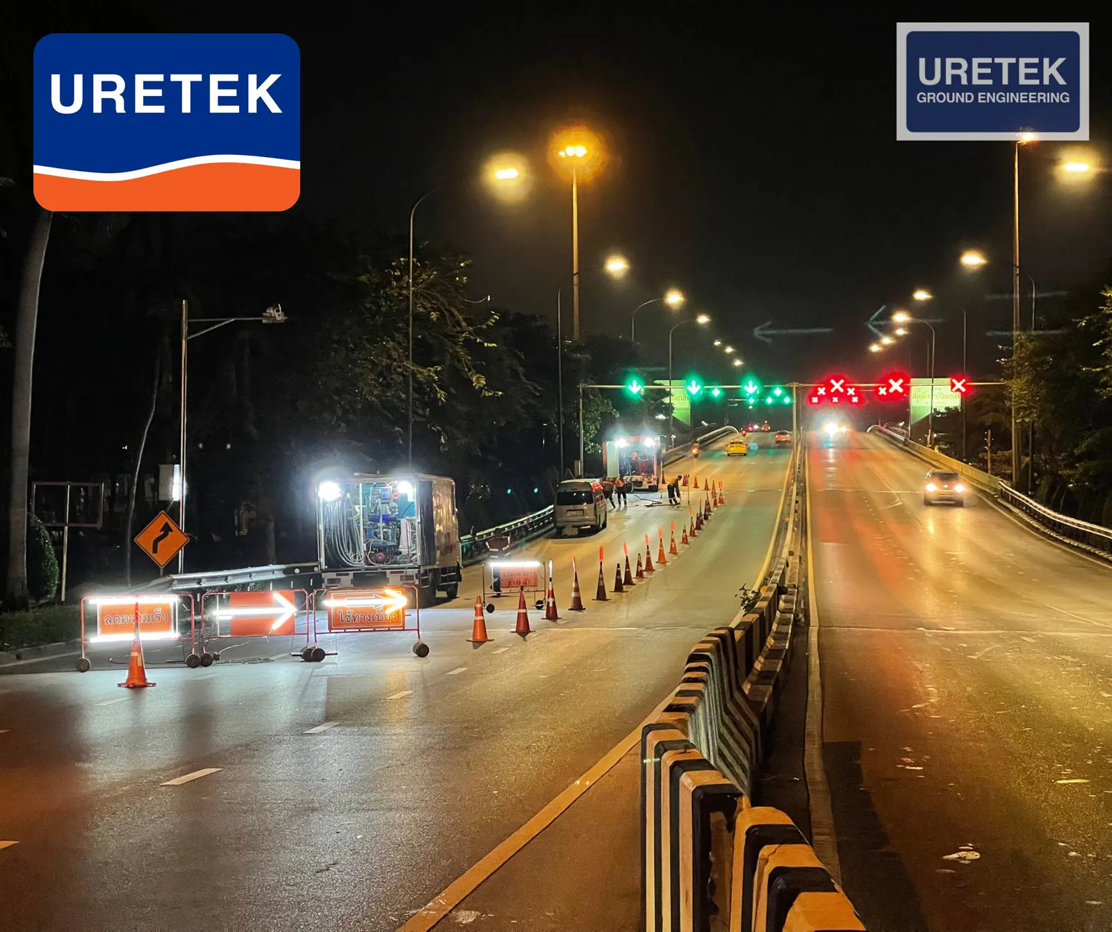 Fixing a Settled Bridge Approach — Under-Slab Void Filling with Polyurethane, Overnight, No Closure — 1
