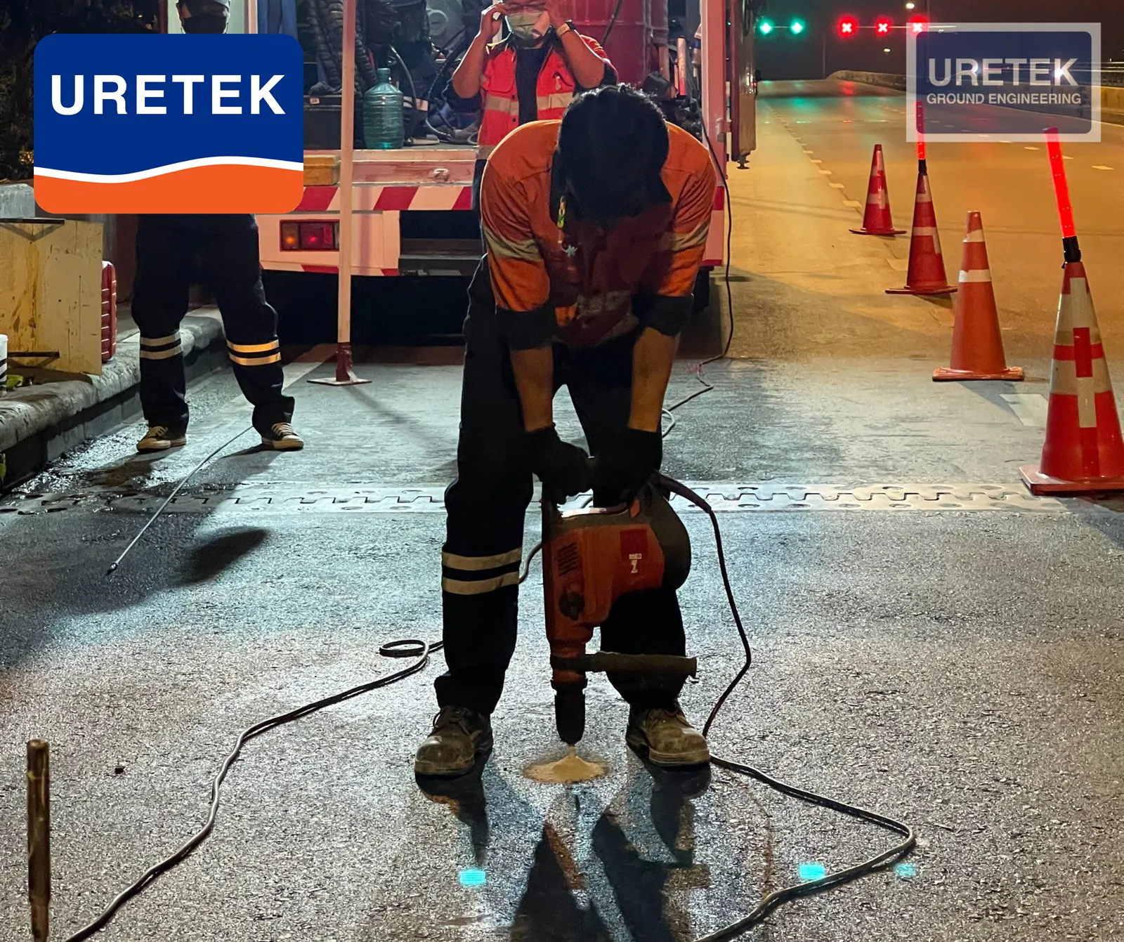 Fixing a Settled Bridge Approach — Under-Slab Void Filling with Polyurethane, Overnight, No Closure — 2