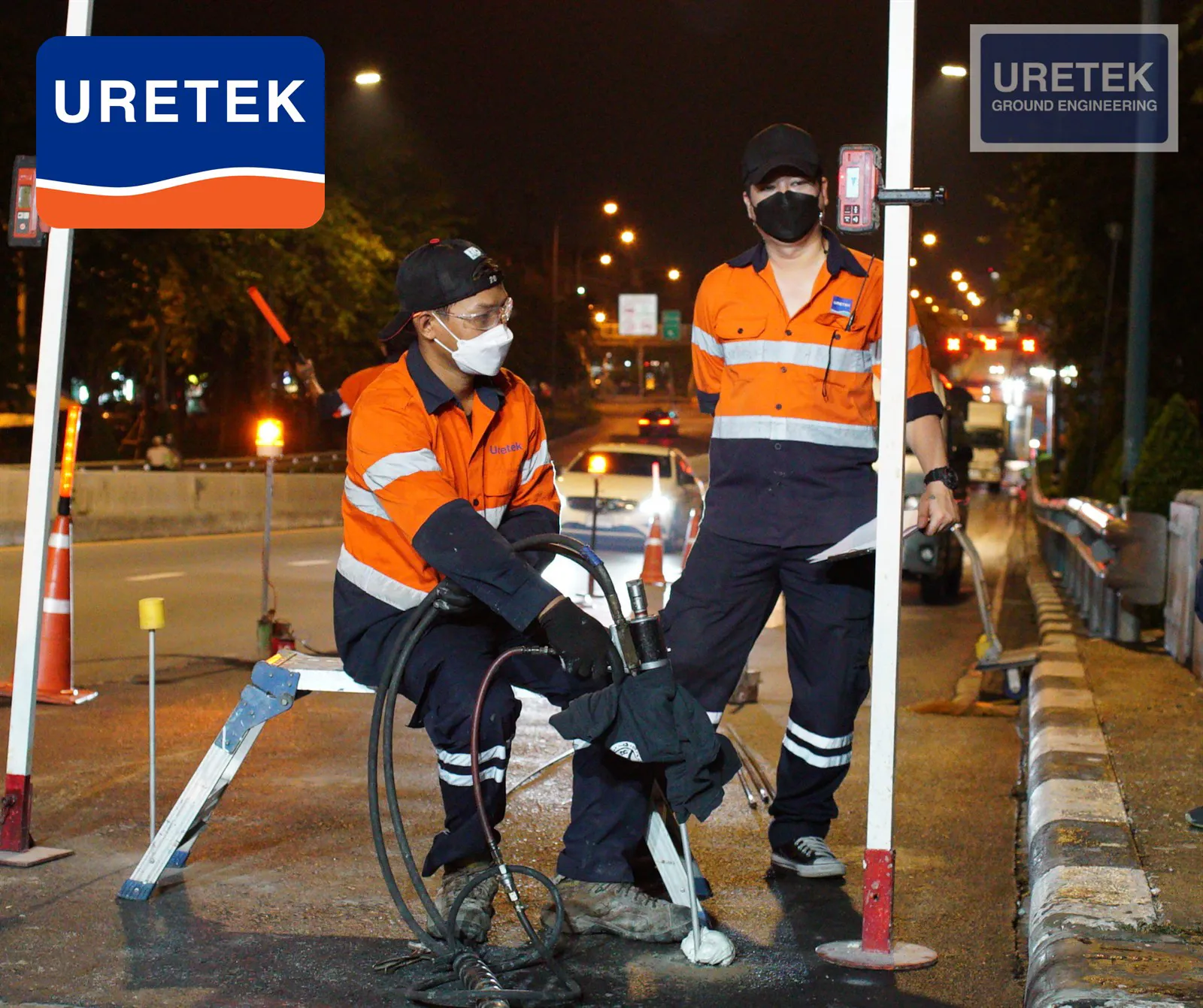 Fixing a Settled Bridge Approach — Under-Slab Void Filling with Polyurethane, Overnight, No Closure — 5