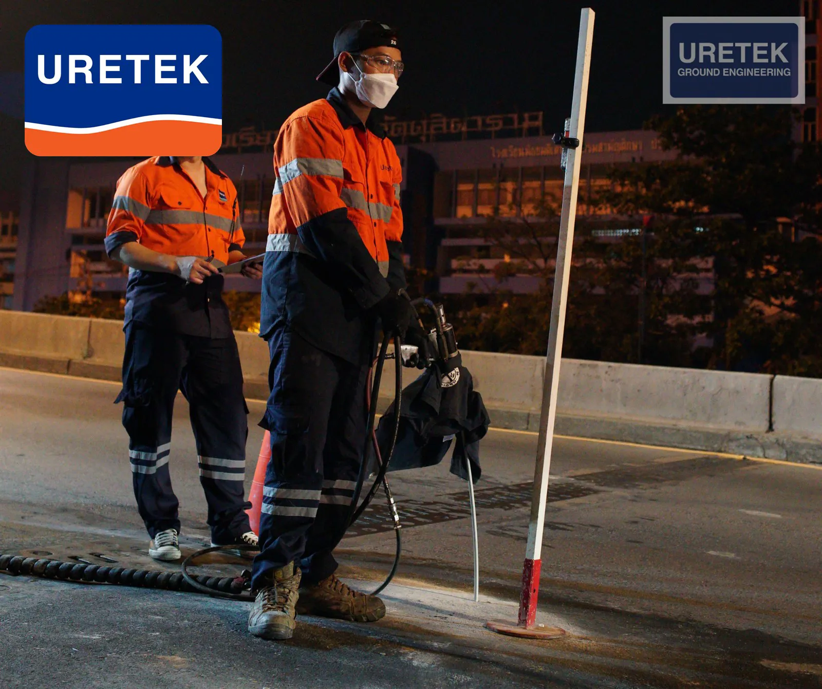 Fixing a Settled Bridge Approach — Under-Slab Void Filling with Polyurethane, Overnight, No Closure — 6