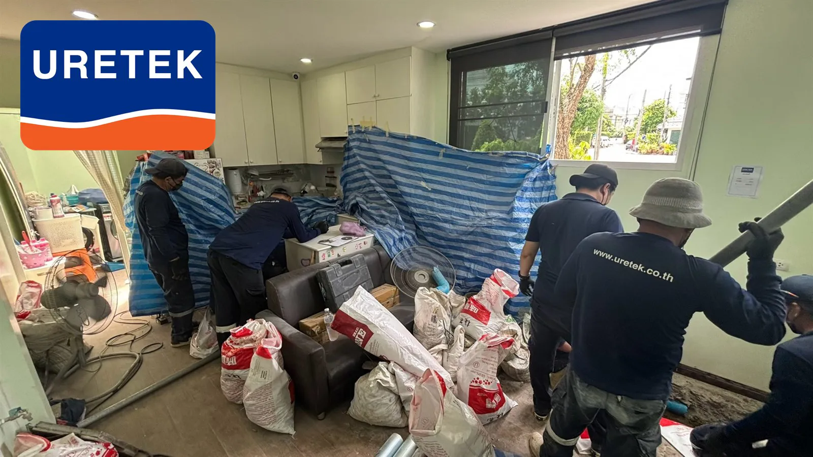 ครัวต่อเติมทรุด คลองสามวา — ไมโครไพล์ 3 ต้น ทำงานในบ้านที่ยังอยู่ — 9